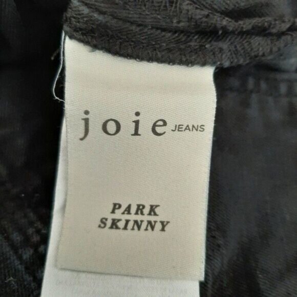 JOIE Park Skinny Black Jeans Cropped Sz 27 Flawed - Picture 15 of 16